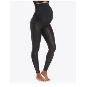 Mama Faux Leather Leggings